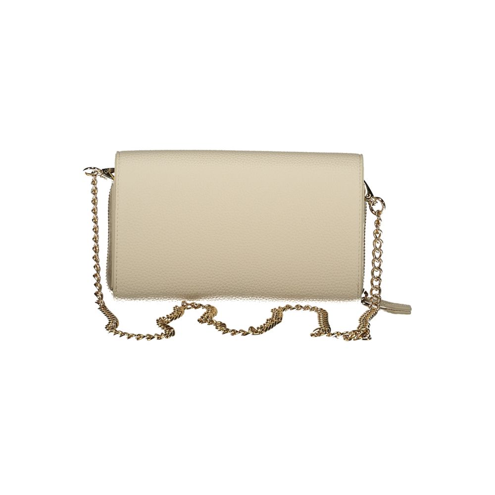 Mario Valentino Beige Polyurethane Women Wallet - ClickThatClicks 
