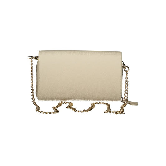 Mario Valentino Beige Polyurethane Women Wallet - ClickThatClicks 