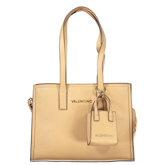 Mario Valentino Beige Polyurethane Women Handbag - ClickThatClicks 