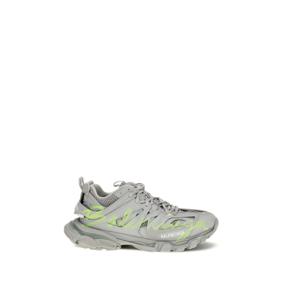 Balenciaga Gray Polyester Athletic Sneakers - ClickThatClicks 