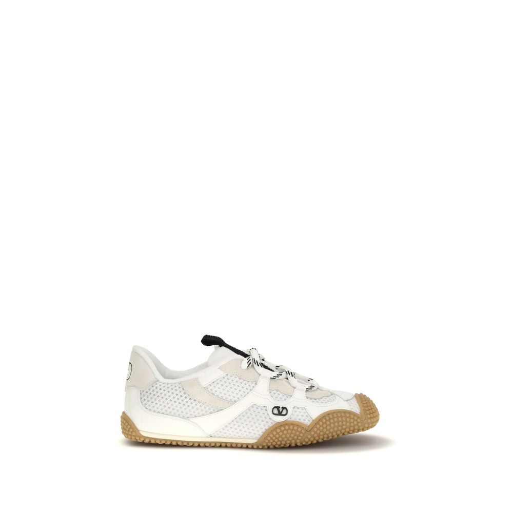 Valentino Garavani White Polyamide Athletic Sneakers - ClickThatClicks 