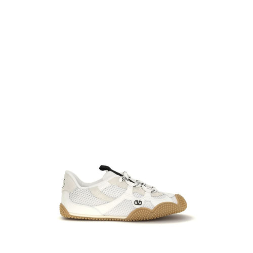 Valentino Garavani White Polyamide Athletic Sneakers - ClickThatClicks 