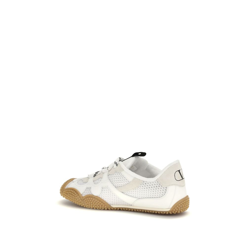 Valentino Garavani White Polyamide Athletic Sneakers - ClickThatClicks 