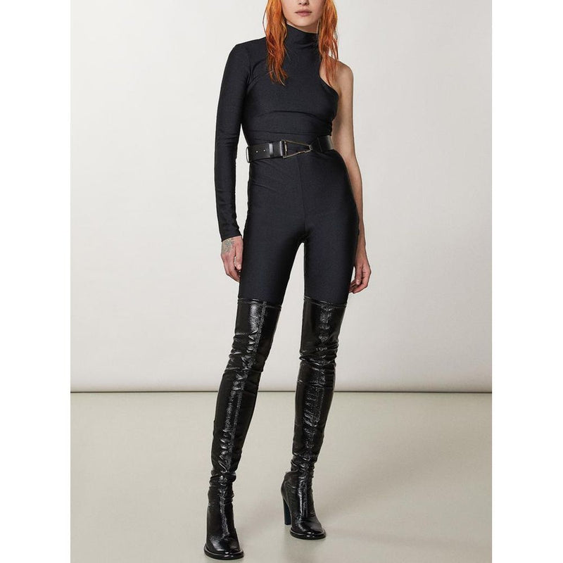 Patrizia Pepe Black Polyamide Jumpsuit