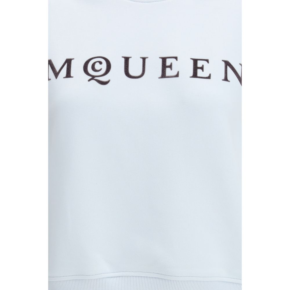 Alexander McQueen Blue Cotton Sweatshirt - ClickThatClicks 