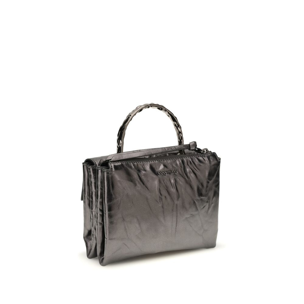 Coccinelle Black Calf Leather Bos Taurus Handbag - ClickThatClicks 