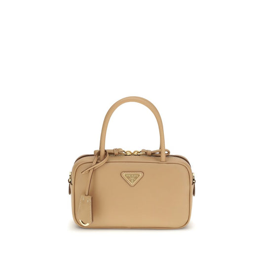 Prada Beige Calf Leather Bos Taurus Handbag - ClickThatClicks 