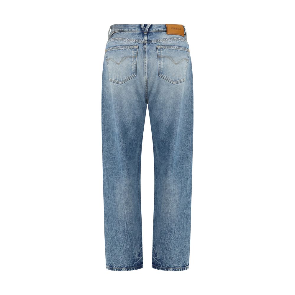 Versace Blue Cotton Jeans Denim - ClickThatClicks 