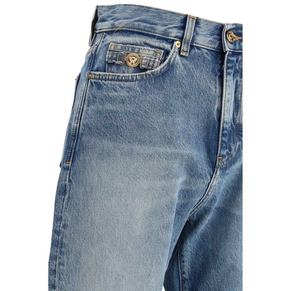 Versace Blue Cotton Jeans Denim - ClickThatClicks 