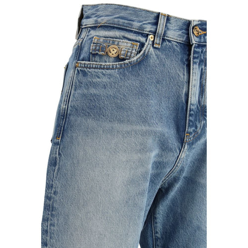 Versace Blue Cotton Jeans Denim - ClickThatClicks 