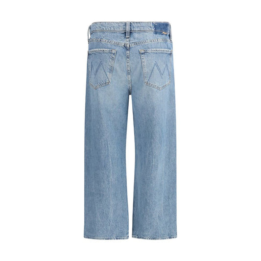 Mother Denim Blue Cotton Cropped Jeans - ClickThatClicks 