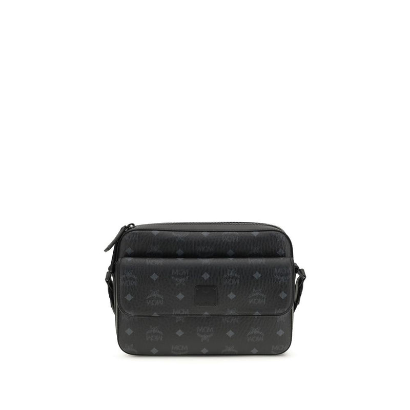 MCM Black Fabric Shoulder Bag