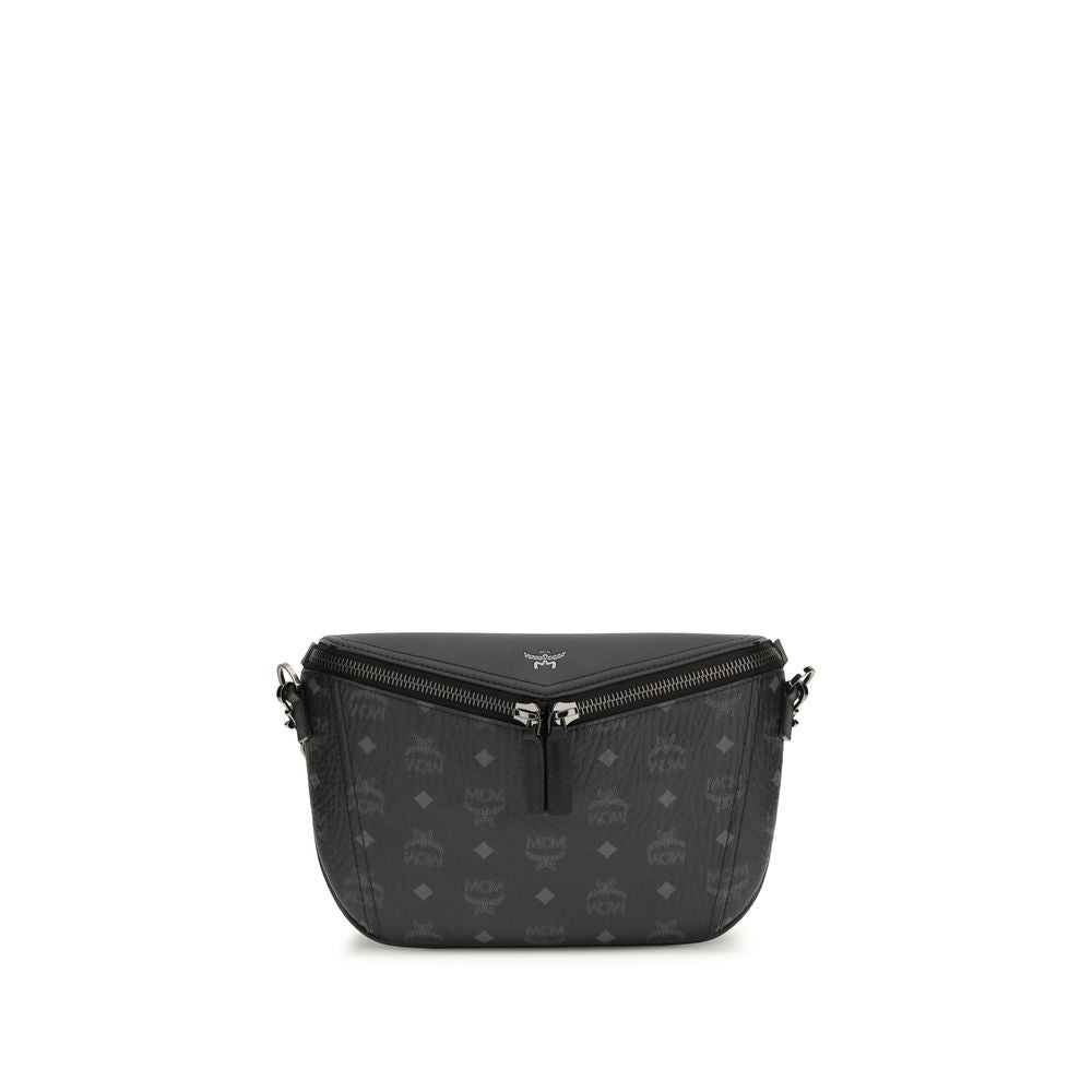 MCM Black Calf Leather Bos Taurus Shoulder Bag - ClickThatClicks 