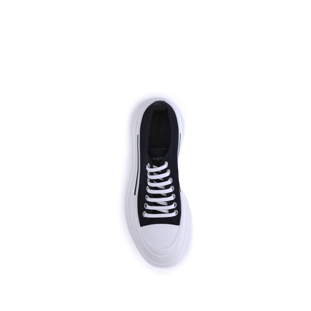 Alexander McQueen Black Rubber Chunky Sneakers - ClickThatClicks 