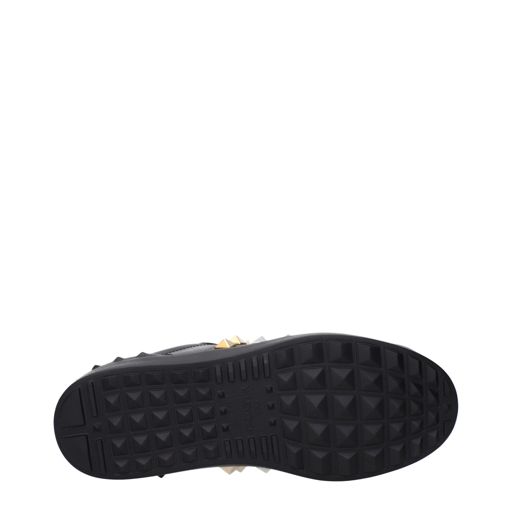 Valentino Garavani Black Leather Sneakers - ClickThatClicks 