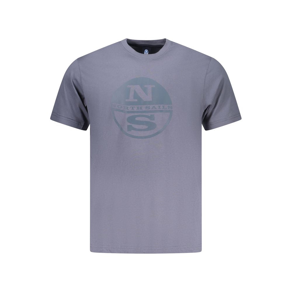 North Sails Blue Cotton Men T-Shirt - ClickThatClicks 