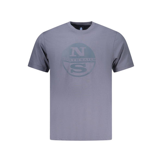 North Sails Blue Cotton Men T-Shirt - ClickThatClicks 
