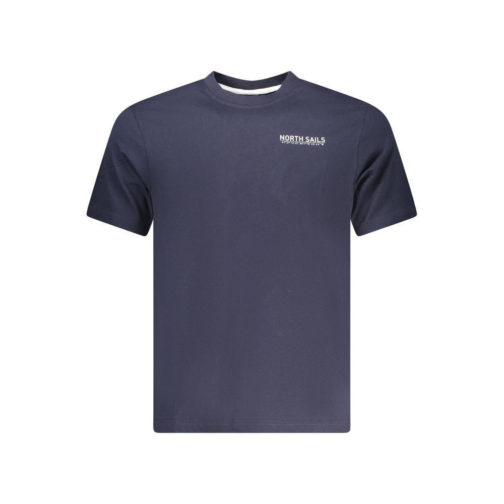 North Sails Blue Cotton Men T-Shirt - ClickThatClicks 