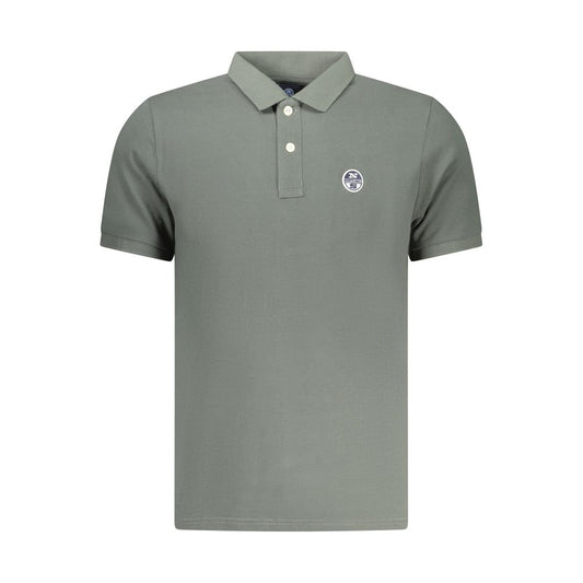 North Sails Green Cotton Men Polo