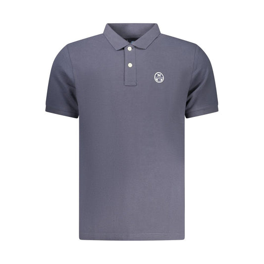 North Sails Blue Cotton Men Polo - ClickThatClicks 