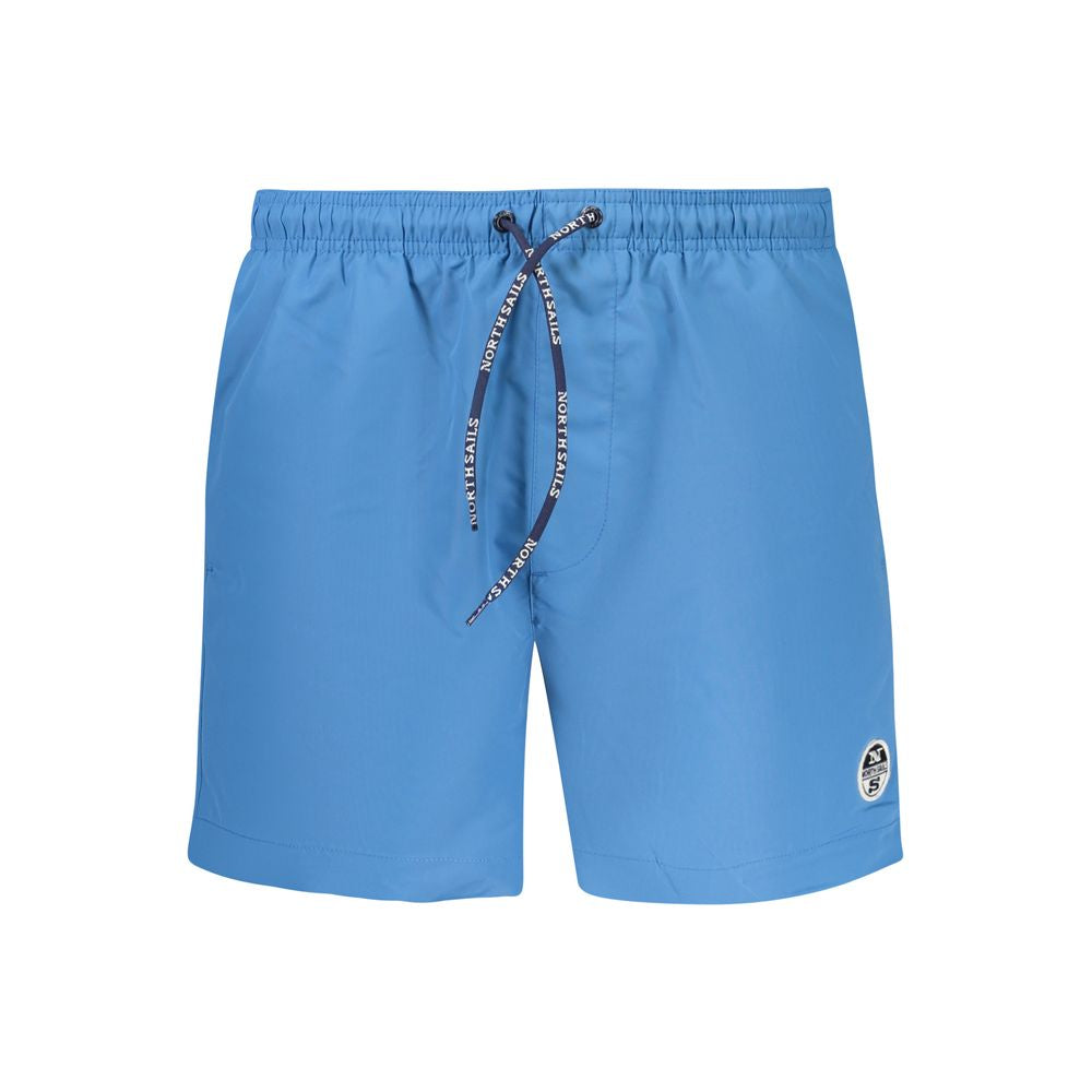 North Sails Blu Polyester Men's Swim Boxer - ClickThatClicks 