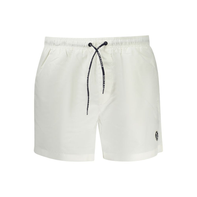 North Sails White Polyester Men's Swim Boxer