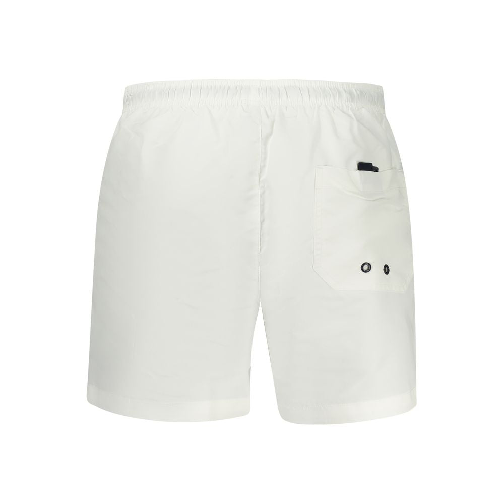 North Sails White Polyester Men's Swim Boxer - ClickThatClicks 