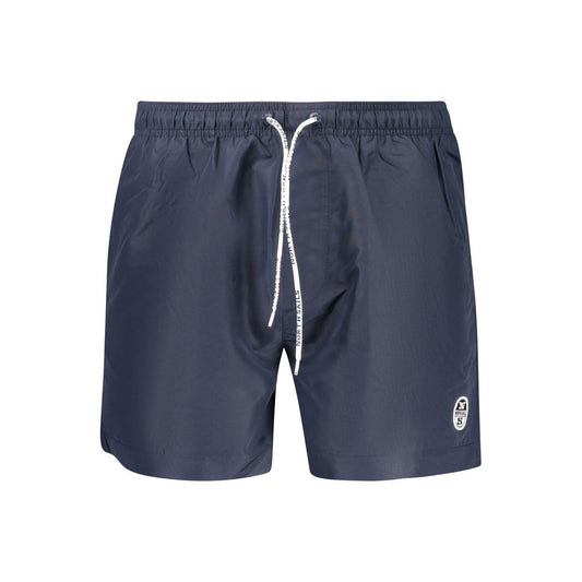 North Sails Blu Polyester Men Swim Boxer - ClickThatClicks 