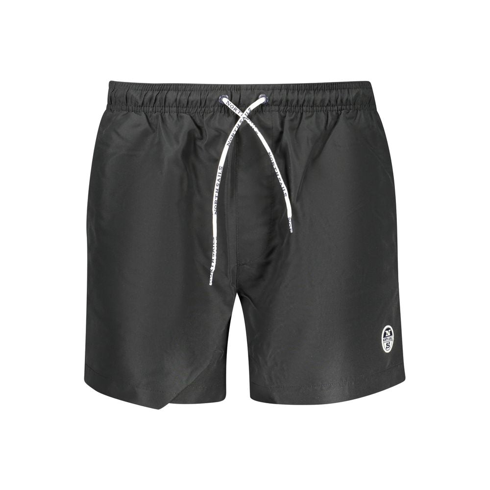 North Sails Black Polyester Men's Swim Boxer - ClickThatClicks 