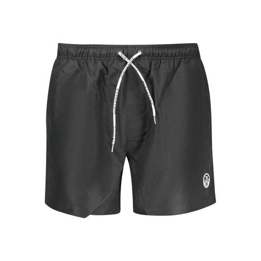 North Sails Black Polyester Men's Swim Boxer - ClickThatClicks 