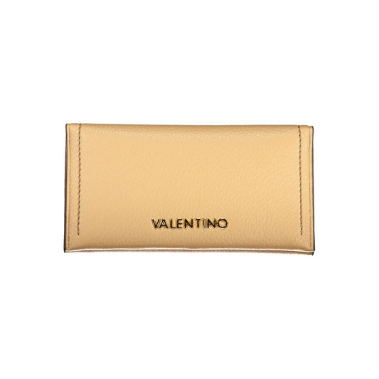 Mario Valentino Beige Polyurethane Women Wallet - ClickThatClicks 