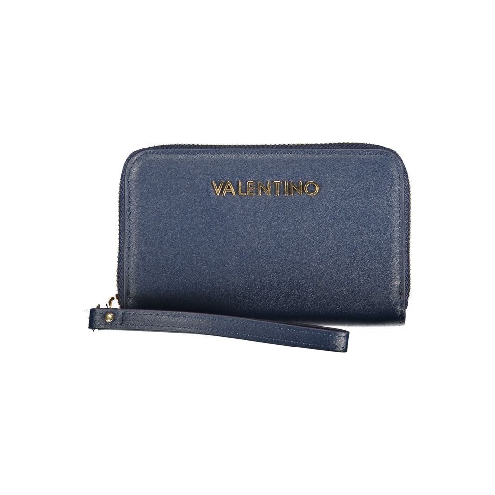 Mario Valentino Blu Polyurethane Women Wallet - ClickThatClicks 