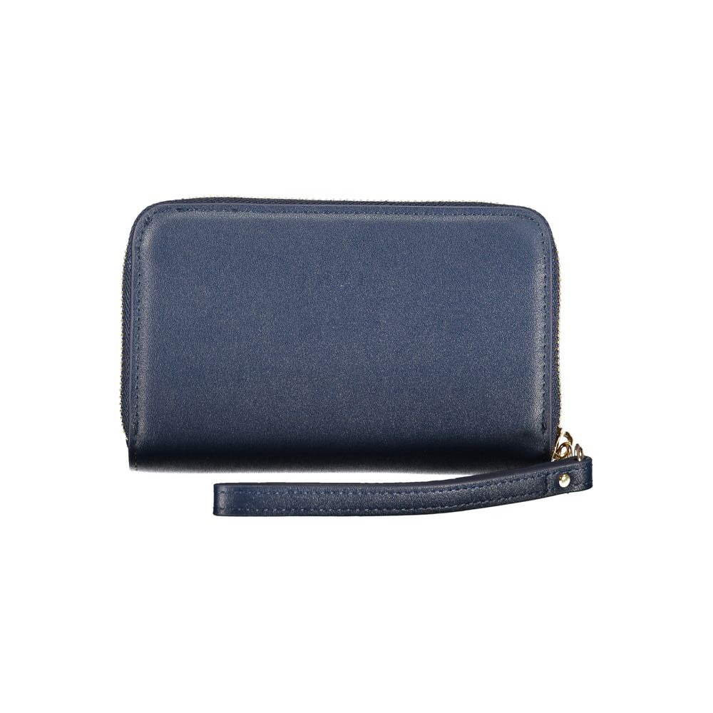 Mario Valentino Blu Polyurethane Women Wallet - ClickThatClicks 