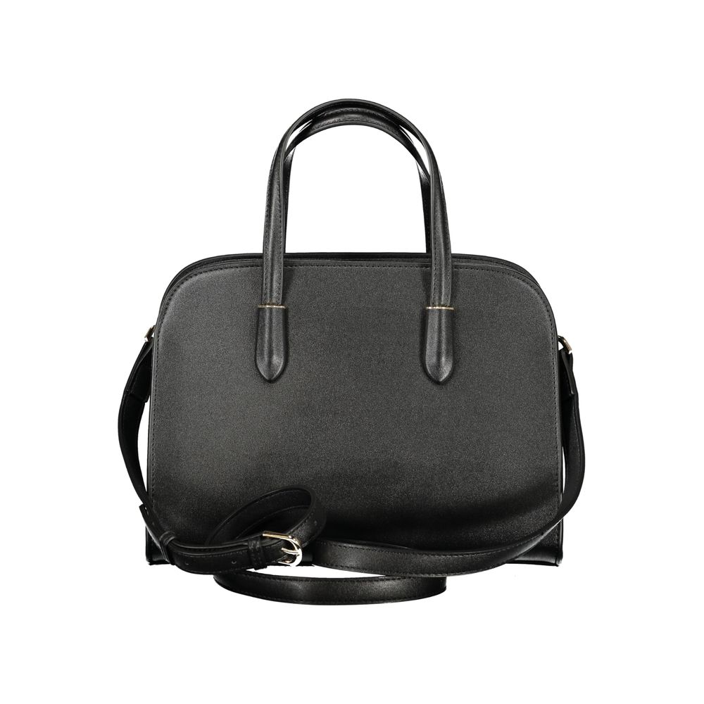 Mario Valentino Black Polyurethane Women Handbag - ClickThatClicks 