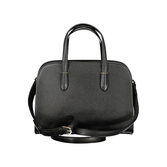 Mario Valentino Black Polyurethane Women Handbag - ClickThatClicks 