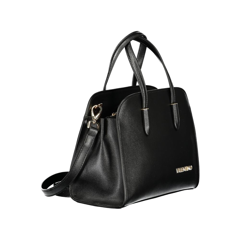 Mario Valentino Black Polyurethane Women Handbag - ClickThatClicks 