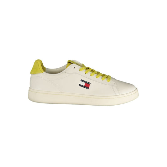 Tommy Hilfiger Bianco Polyurethane Men Sneaker - ClickThatClicks 
