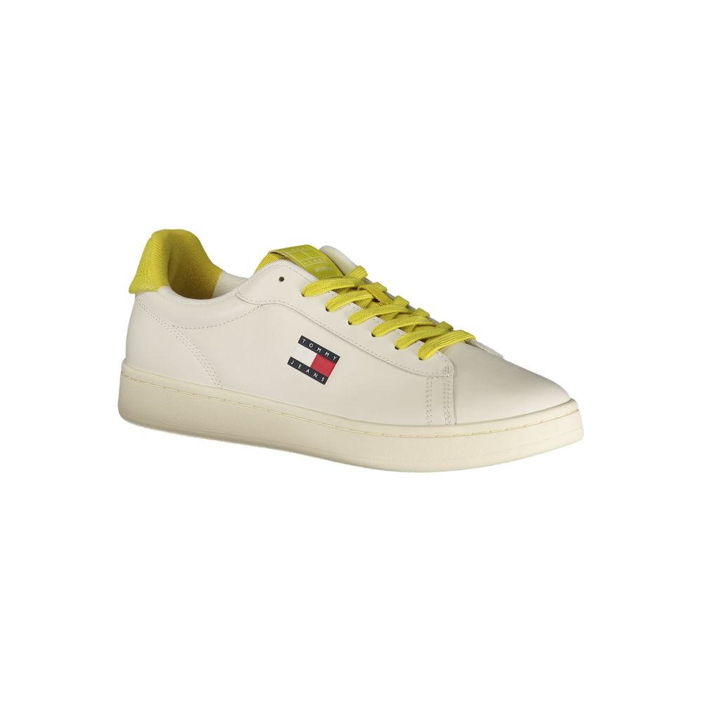 Tommy Hilfiger Bianco Polyurethane Men Sneaker - ClickThatClicks 