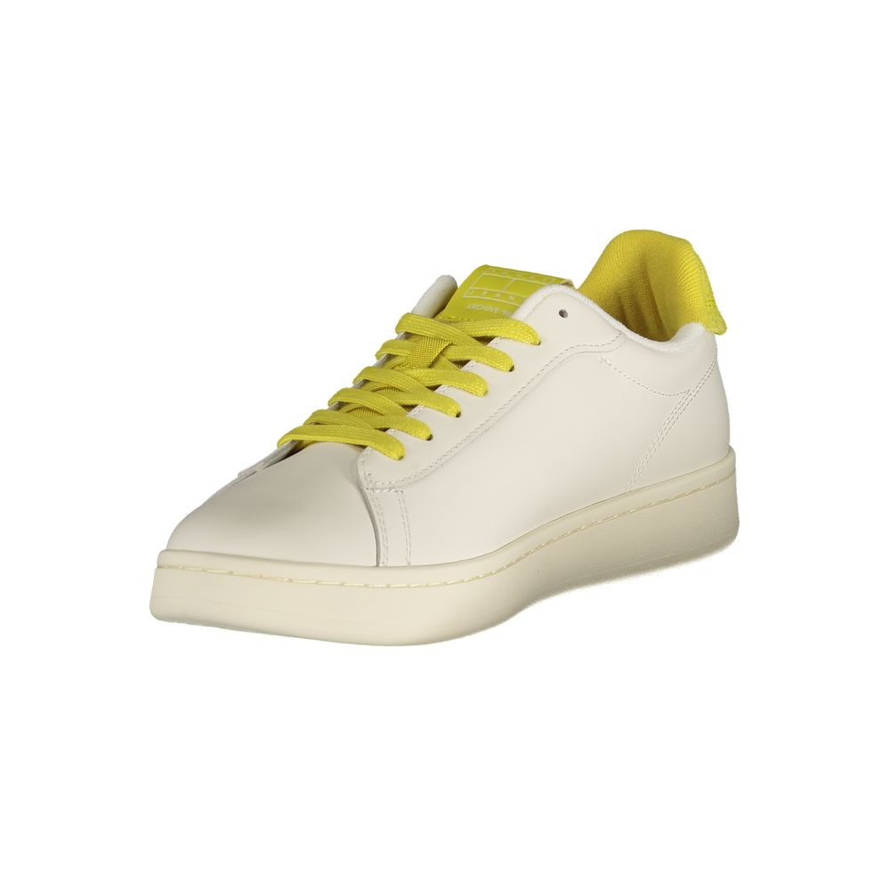 Tommy Hilfiger Bianco Polyurethane Men Sneaker - ClickThatClicks 