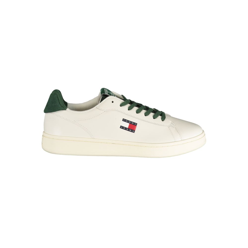 Tommy Hilfiger Bianco Polyurethane Men Sneaker - ClickThatClicks 