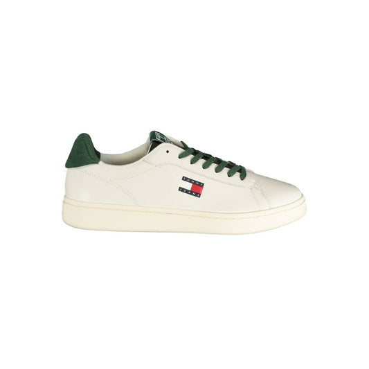 Tommy Hilfiger Bianco Polyurethane Men Sneaker - ClickThatClicks 