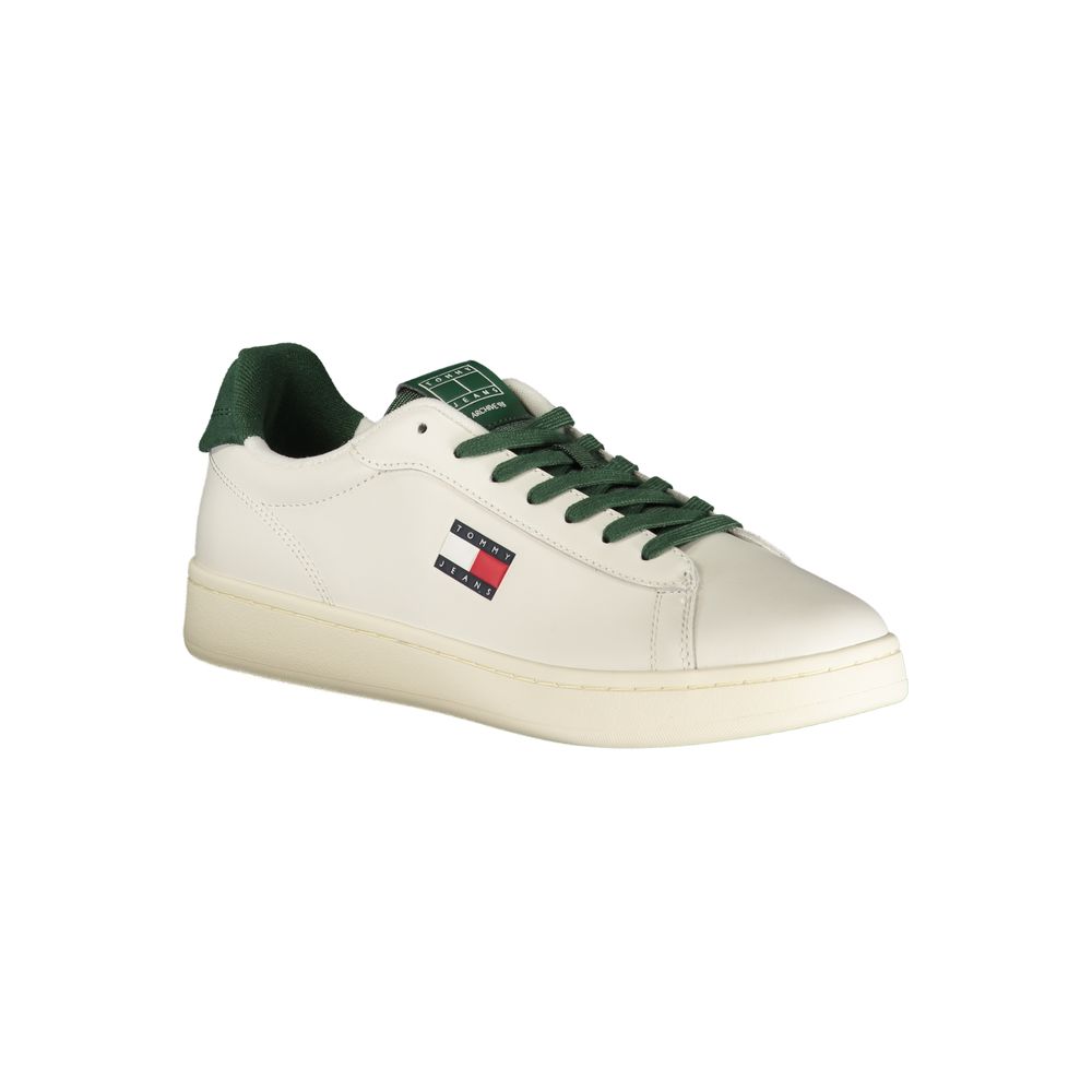 Tommy Hilfiger Bianco Polyurethane Men Sneaker - ClickThatClicks 