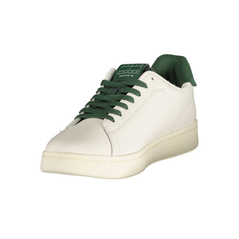 Tommy Hilfiger Bianco Polyurethane Men Sneaker - ClickThatClicks 