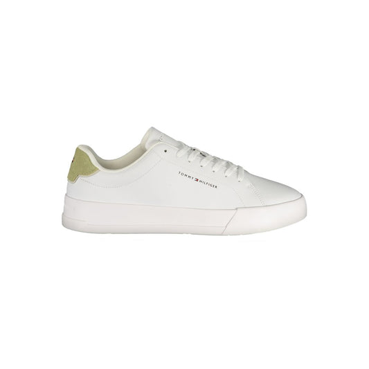 Tommy Hilfiger Bianco Polyurethane Men Sneaker - ClickThatClicks 