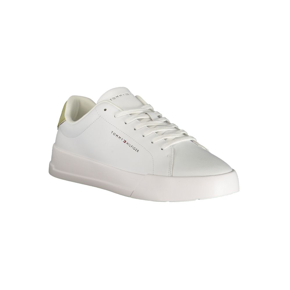 Tommy Hilfiger Bianco Polyurethane Men Sneaker - ClickThatClicks 