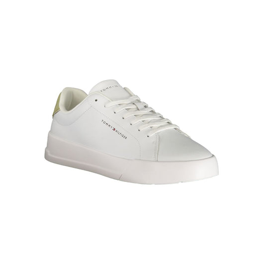 Tommy Hilfiger Bianco Polyurethane Men Sneaker - ClickThatClicks 