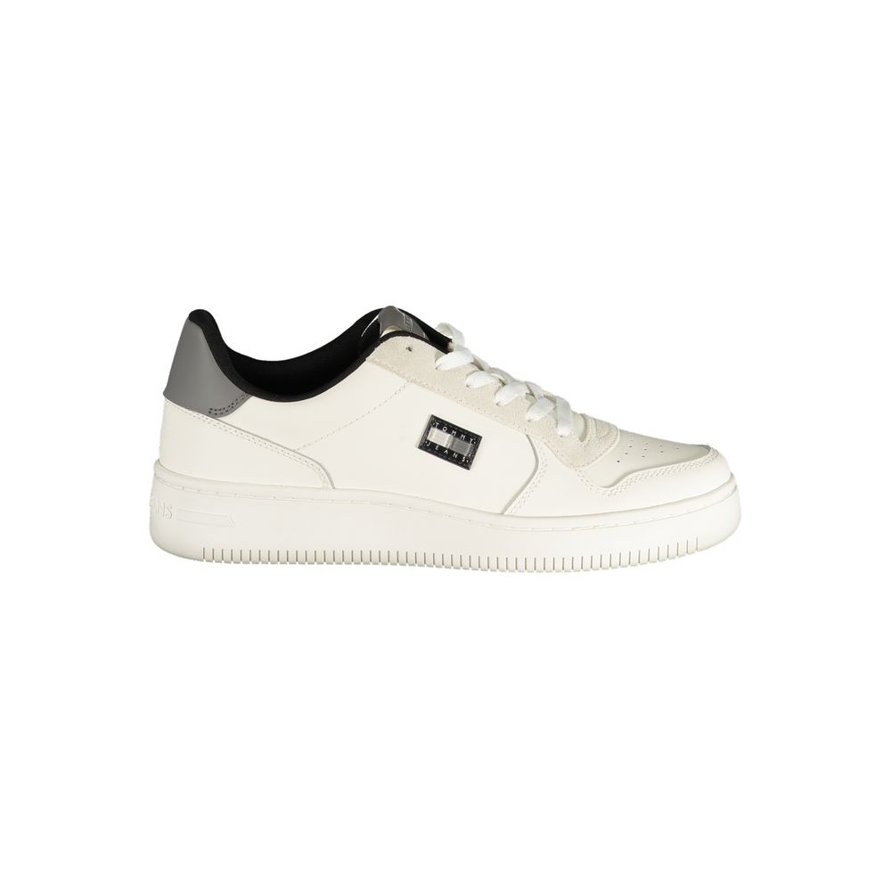 Tommy Hilfiger White Polyurethane Men Sneaker - ClickThatClicks 