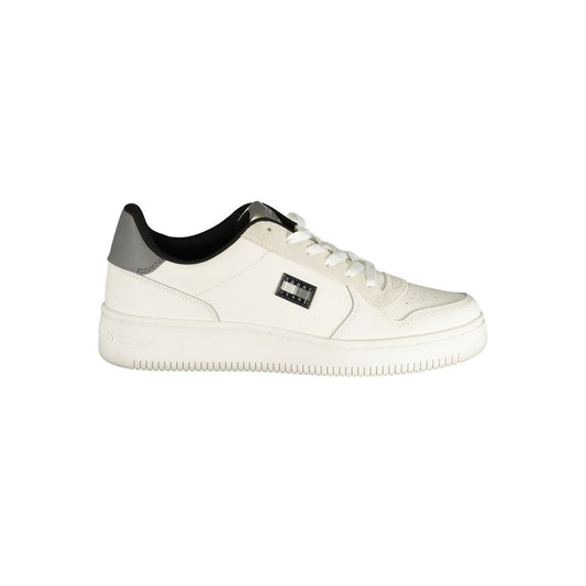 Tommy Hilfiger White Polyurethane Men Sneaker - ClickThatClicks 