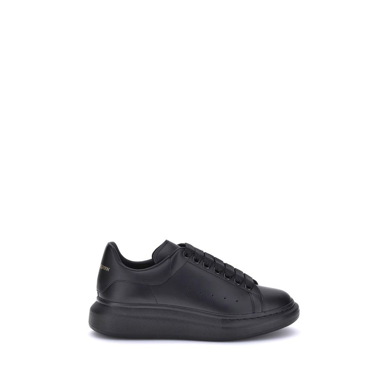 Alexander McQueen Black Calf Leather Bos Taurus Platform Sneakers