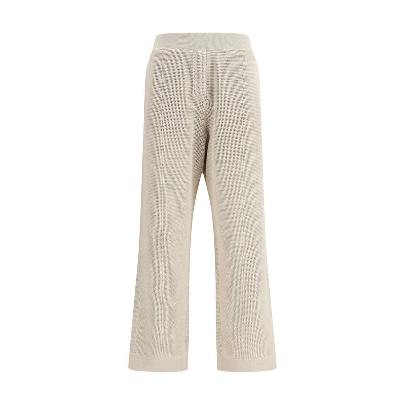 Brunello Cucinelli Beige Cotton Casual Pants
